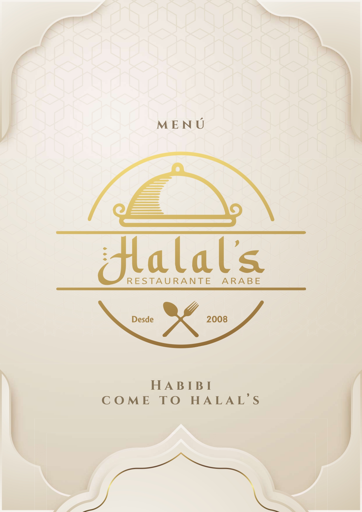 Portada del Menú Halal's